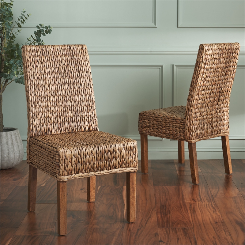 Safavieh Sanibel Wood Side Chair  in Brown / Brown