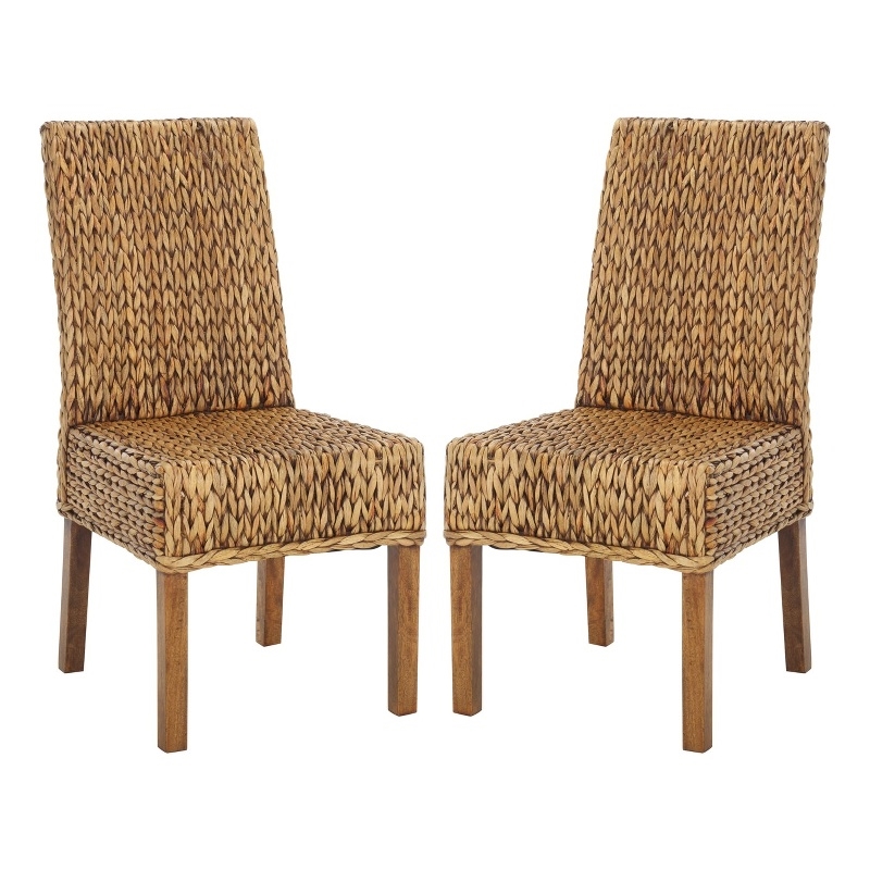 Safavieh Sanibel Wood Side Chair  in Brown / Brown