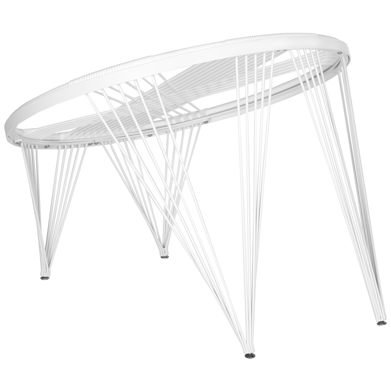 Safavieh Launchpad Iron Chair in White / White