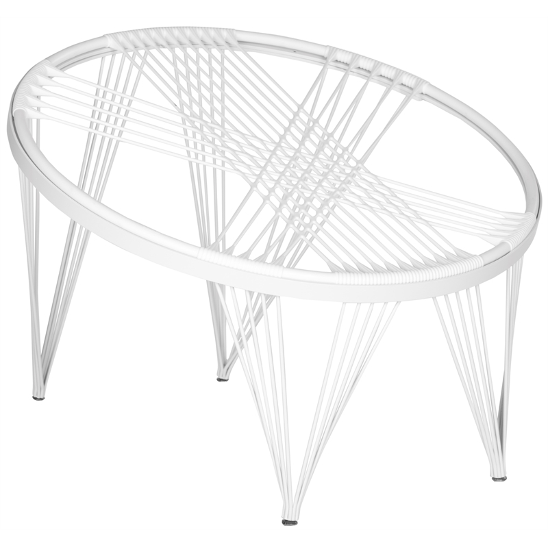 Safavieh Launchpad Iron Chair in White / White