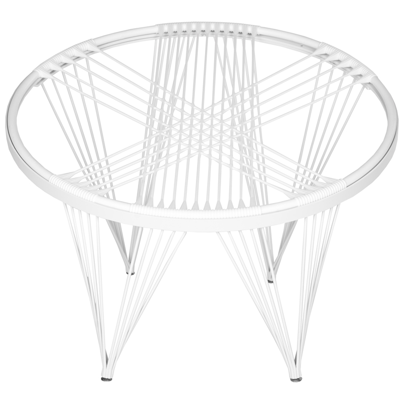 Safavieh Launchpad Iron Chair in White / White