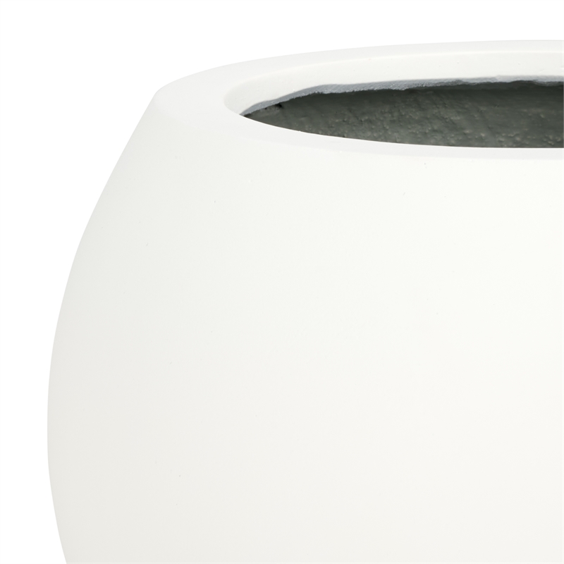 Safavieh Kenslia Concrete Ficonstone Planter in White