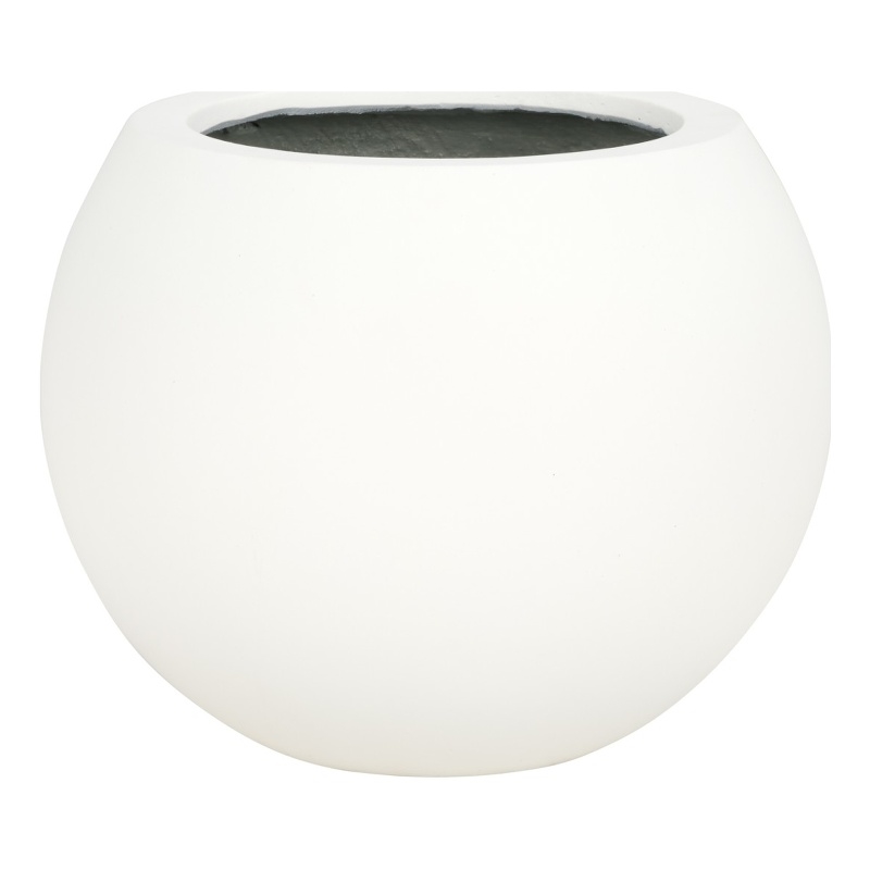 Safavieh Kenslia Concrete Ficonstone Planter in White