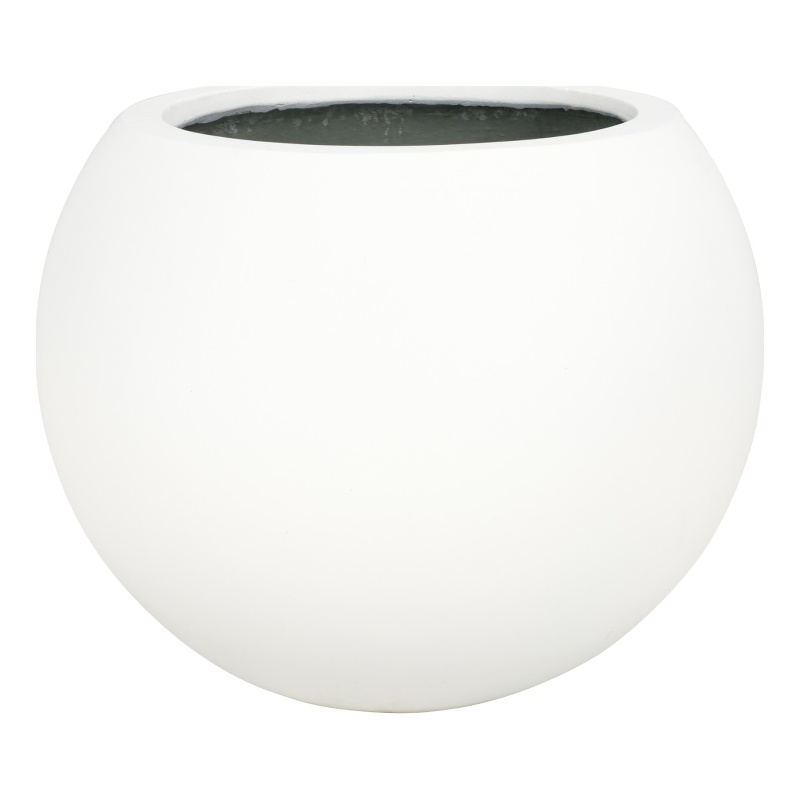 Safavieh Kenslia Large Concrete Ficonstone Planter in White