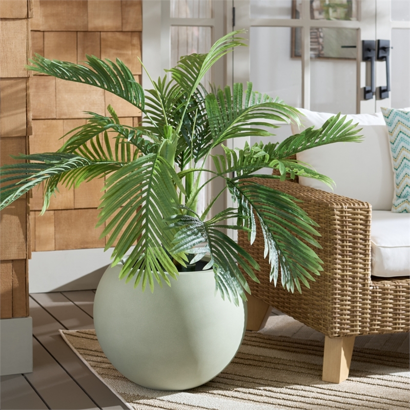 Safavieh Kenslia Large Ficonstone Planter Pot in Sage