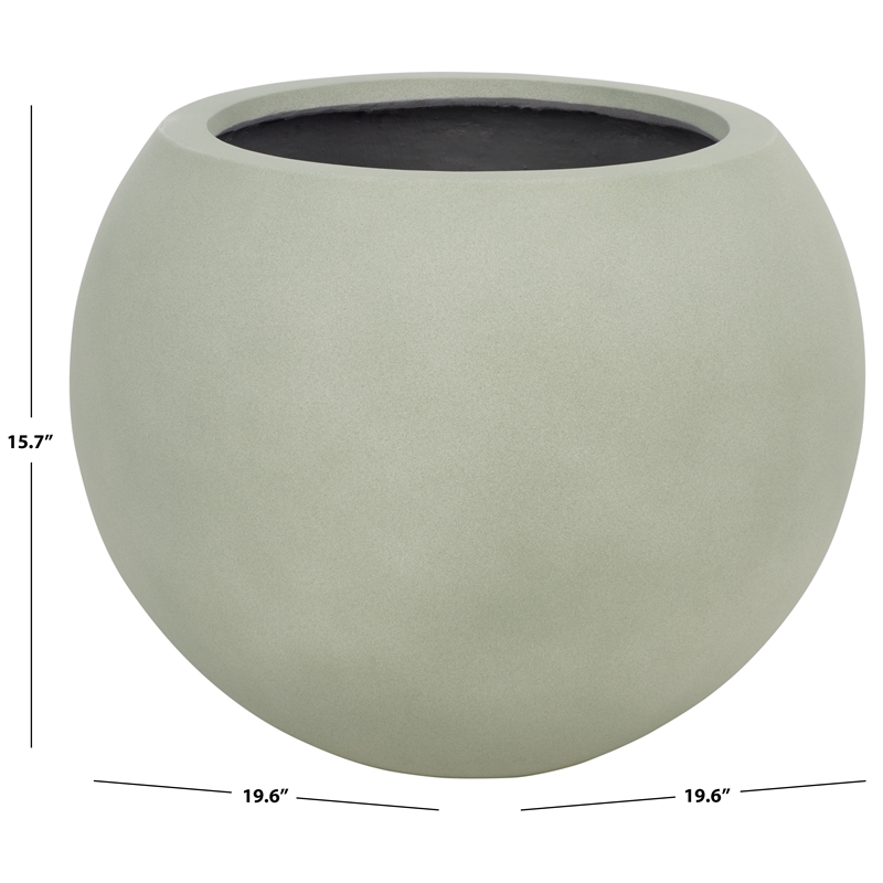 Safavieh Kenslia Large Ficonstone Planter Pot in Sage