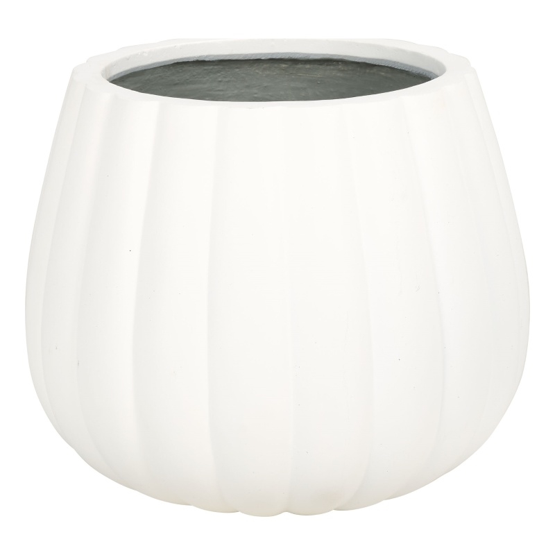 Safavieh Kaston Concrete Ficonstone Planter  in White