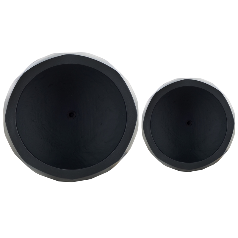 Safavieh Kane Ficonstone Pot Set of 2 in Black