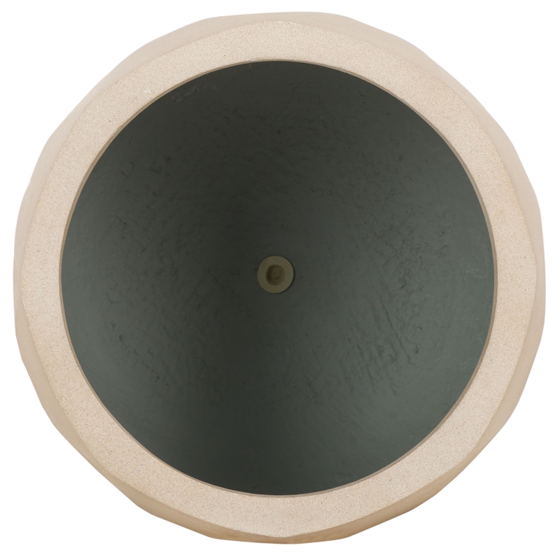 Safavieh Kane Planter Ficonstone Pot Set of 2 in Beige