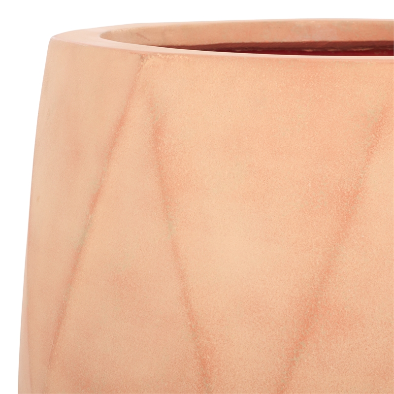Safavieh Kane Planter Ficonstone Pot Set of 2 in Terracotta