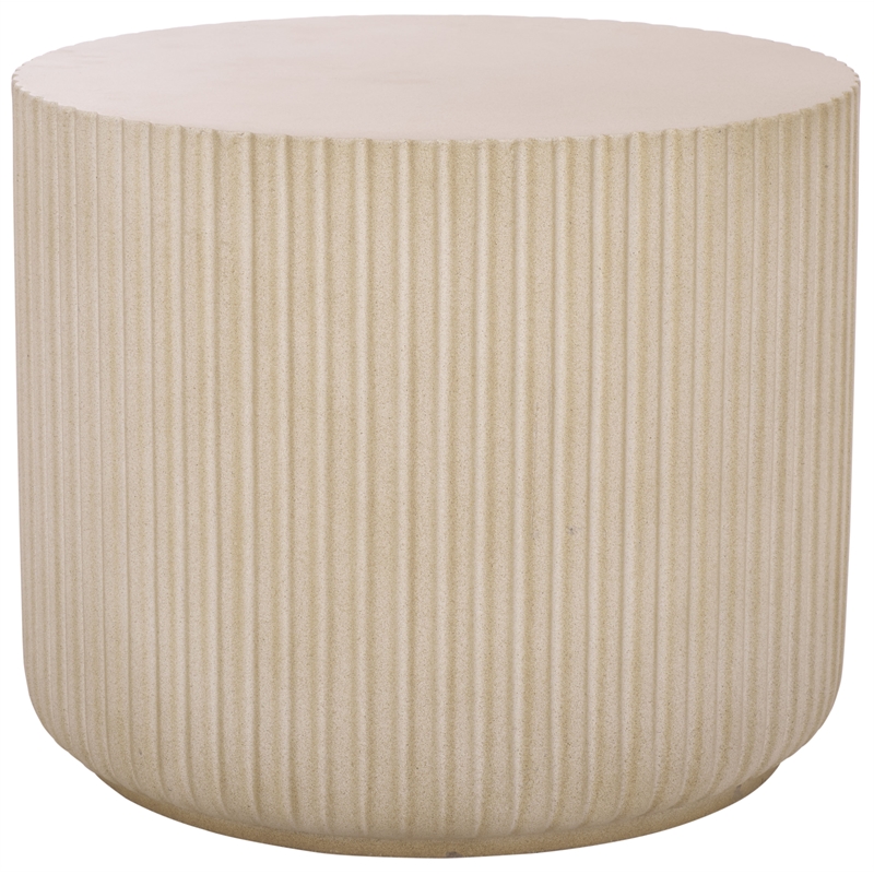 Safavieh Napa Low Wide Side Table in Beige