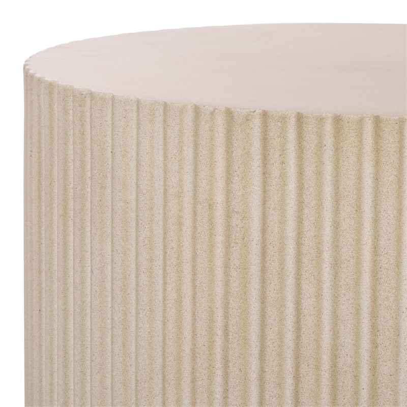 Safavieh Napa Low Wide Side Table in Beige