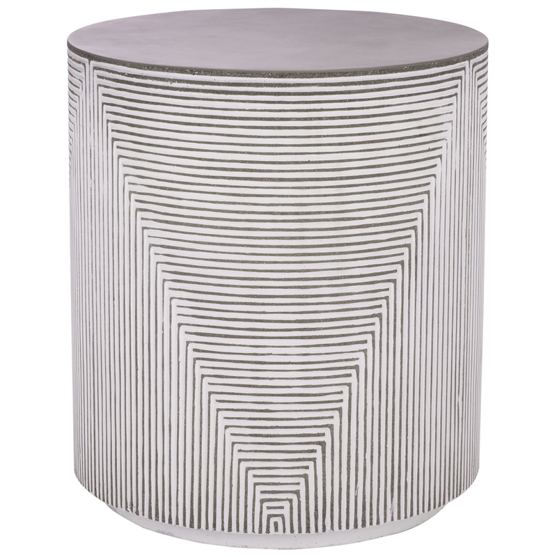 Safavieh Verona Side Table  in White / Gray