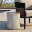 Safavieh Verona Side Table  in White / Gray