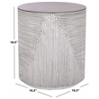 Safavieh Verona Side Table  in White / Gray