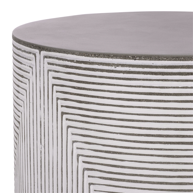 Safavieh Verona Side Table  in White / Gray