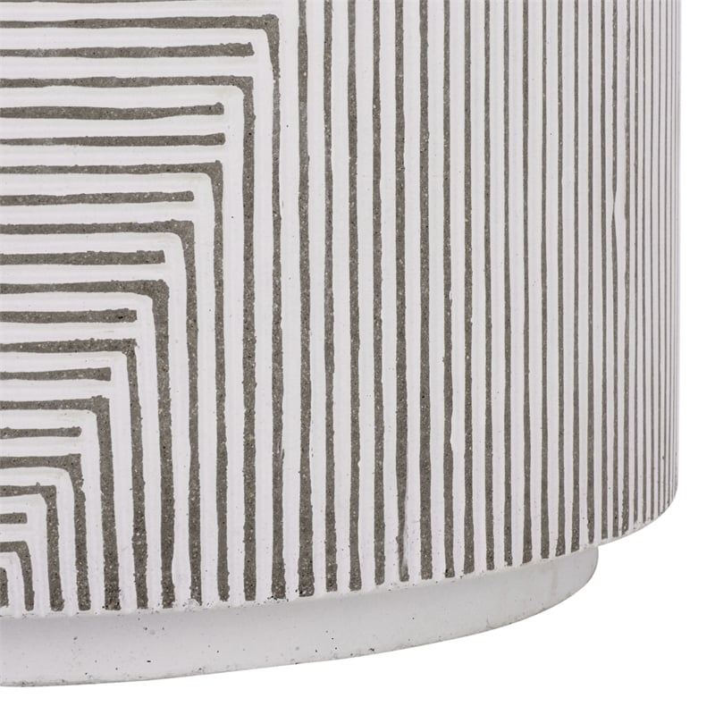 Safavieh Verona Side Table  in White / Gray