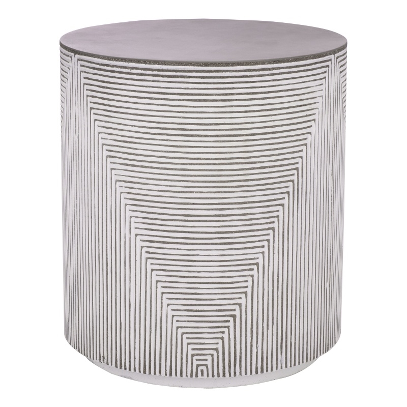 Safavieh Verona Side Table  in White / Gray
