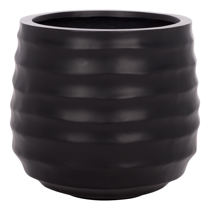 Safavieh Marta Ficonstone Planter Pot  in Black