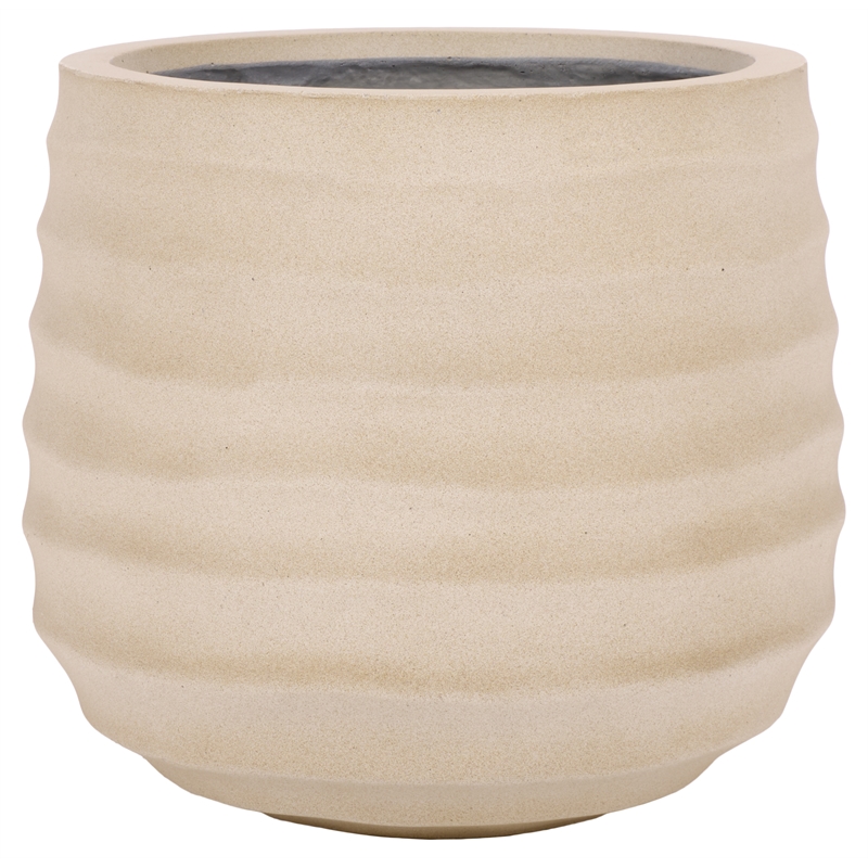 Safavieh Marta Ficonstone Planter Pot  in Beige