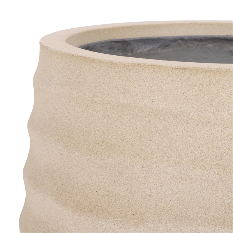Safavieh Marta Ficonstone Planter Pot  in Beige