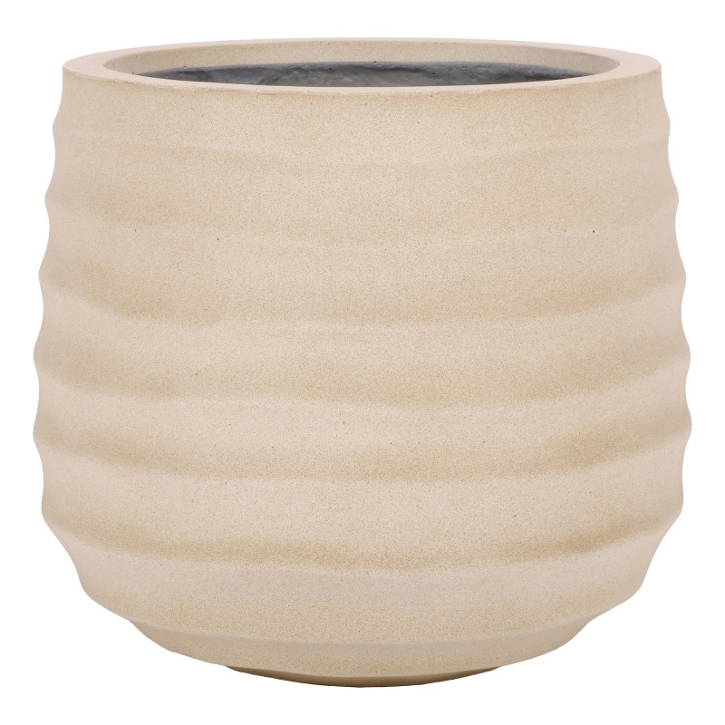 Safavieh Marta Ficonstone Planter Pot  in Beige