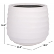 Safavieh Marta Ficonstone Planter Pot  in White