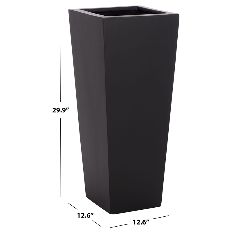 Safavieh Paloma Ficonstone Planter in Black