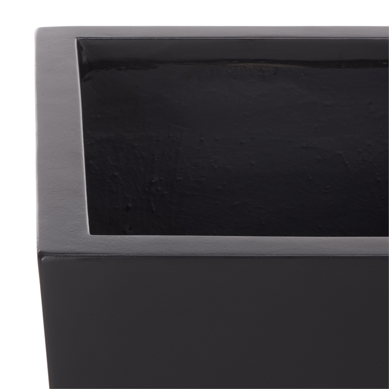 Safavieh Paloma Large Ficonstone Planter in Black