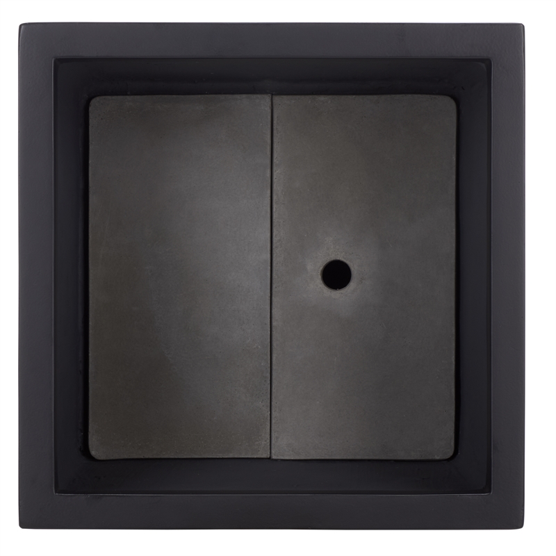 Safavieh Paloma Large Ficonstone Planter in Black