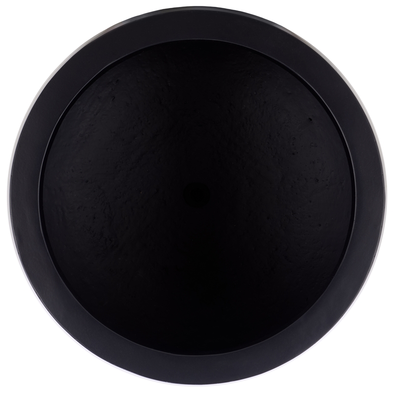 Safavieh Olivia Pedestal Ficonstone Planter in Black