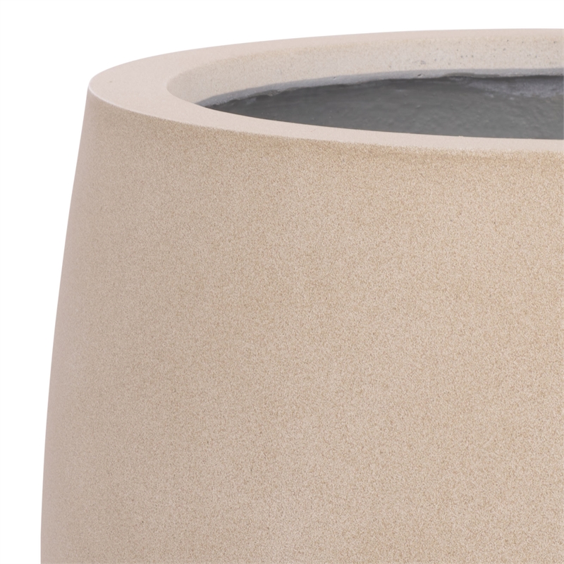 Safavieh Olivia Pedestal Ficonstone Planter  in Beige