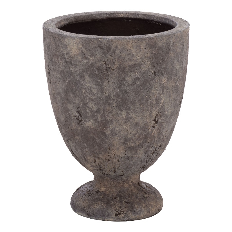 Safavieh Ella Ficonstone Planter Pot in Brown