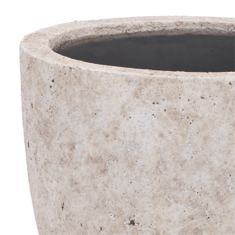 Safavieh Ella Ficonstone Planter Pot in White