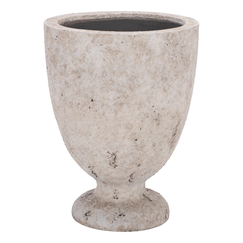Safavieh Ella Ficonstone Planter Pot in White
