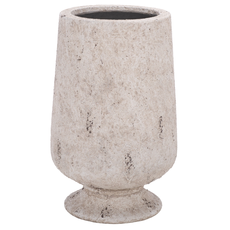 Safavieh Stark Ficonstone Planter Pot  in White