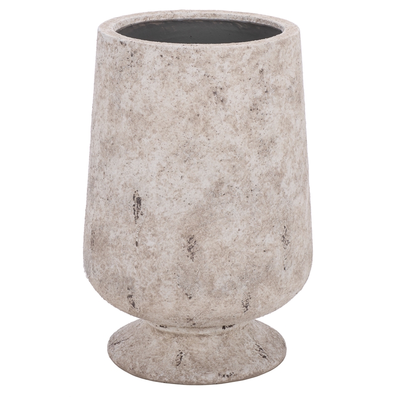 Safavieh Stark Large Ficonstone Planter Pot  in White