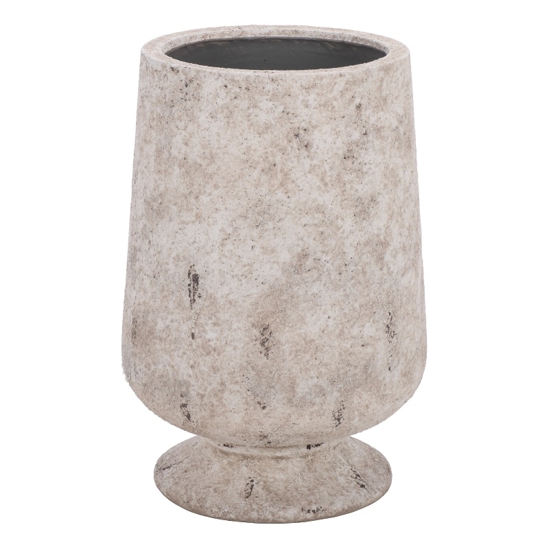Safavieh Stark Large Ficonstone Planter Pot  in White