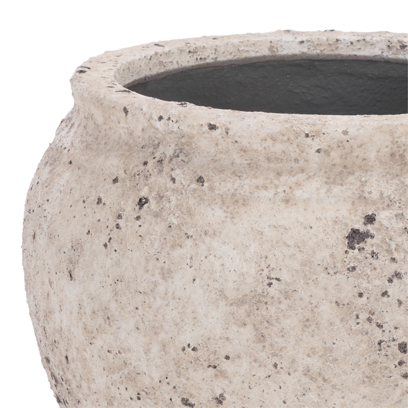 Safavieh Ramsey Ficonstone Planter Pot in White