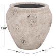 Safavieh Ramsey Ficonstone Planter Pot in White