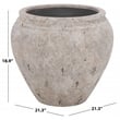 Safavieh Ramsey Large Ficonstone Planter Pot in White