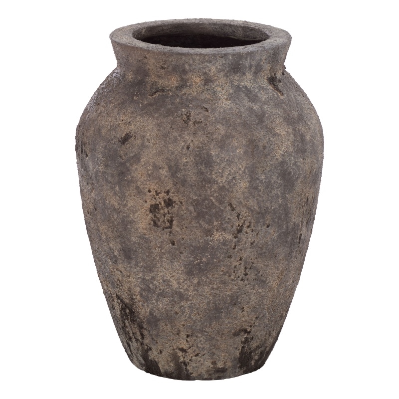 Safavieh Bolton Ficonstone Planter Pot  in Brown