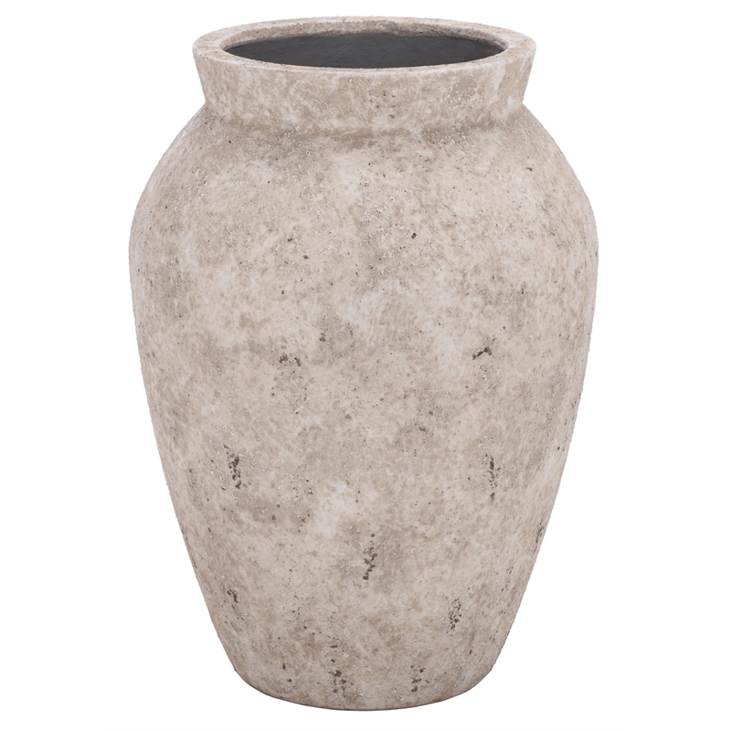 Safavieh Bolton Large Ficonstone Planter Pot in White