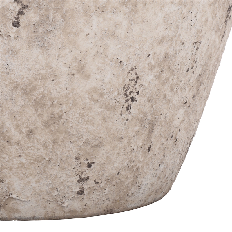 Safavieh Bolton Large Ficonstone Planter Pot in White