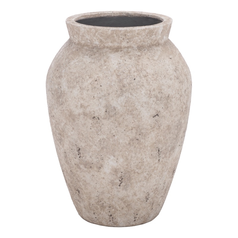 Safavieh Bolton Large Ficonstone Planter Pot in White