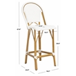 Safavieh Ford Aluminum Barstool in White
