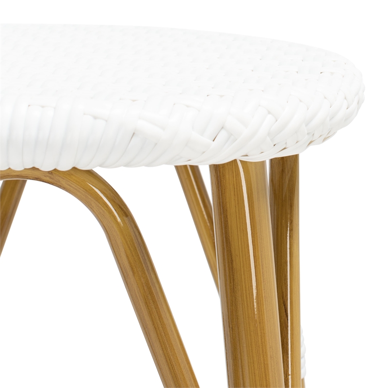 Safavieh Kelsey Aluminum Counter Stool  in White
