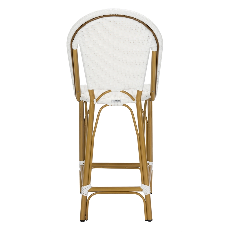 Safavieh Gresley Aluminum Counter Stool in White