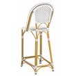 Safavieh Zaid Aluminum  Barstool in Gray / White