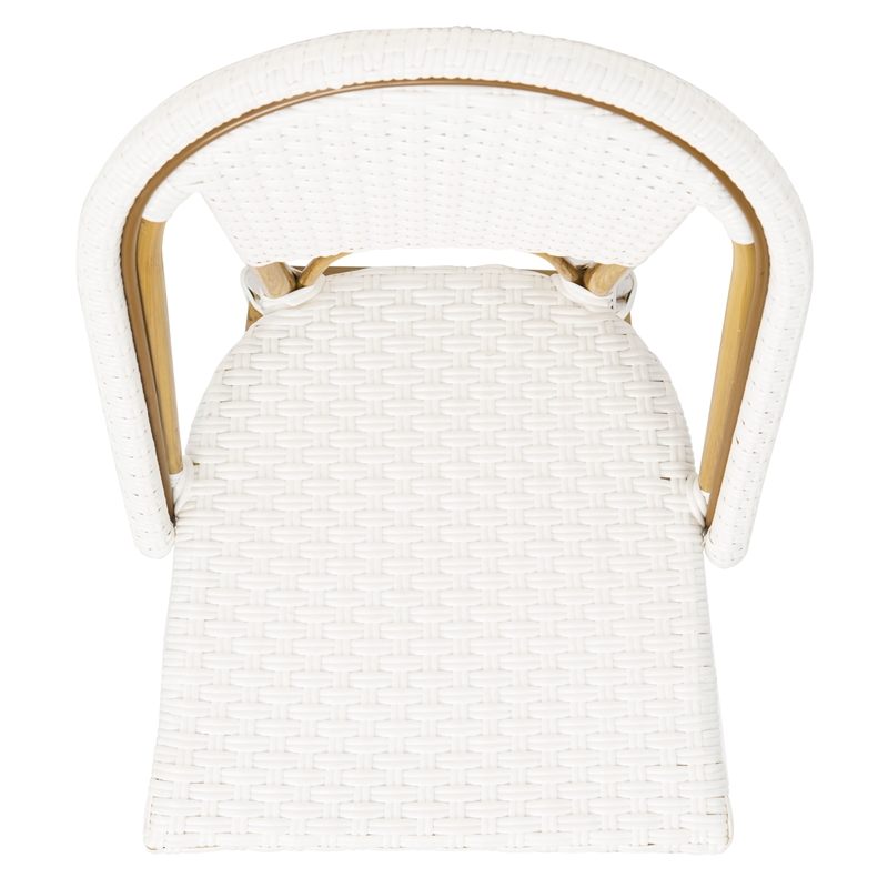 Safavieh Zaid Aluminum Barstool in White